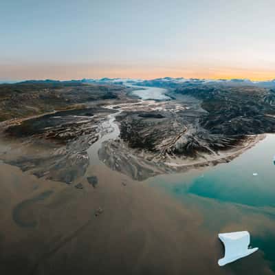 Charcot Havn and landscape, Scoresbysund, Greenland