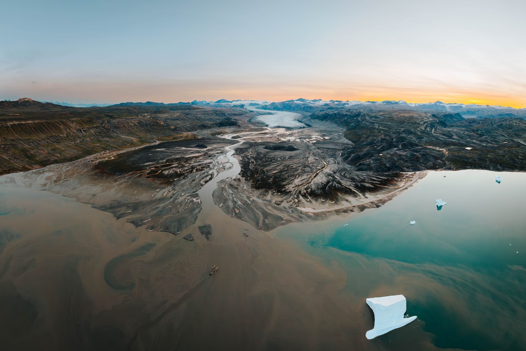 Charcot Havn and landscape, Scoresbysund, Greenland