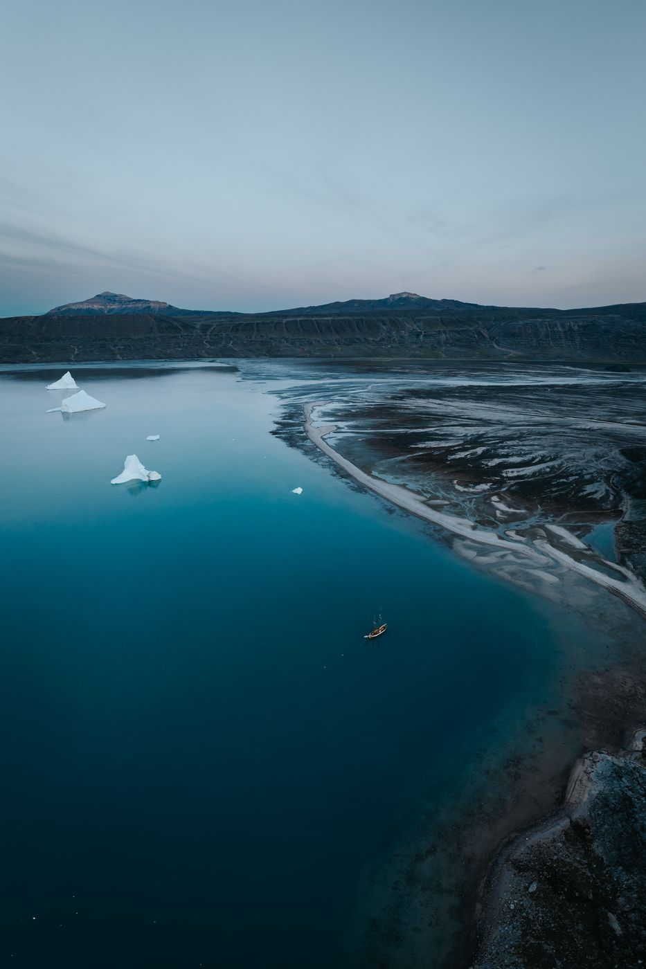 Charcot Havn and landscape, Scoresbysund, Greenland