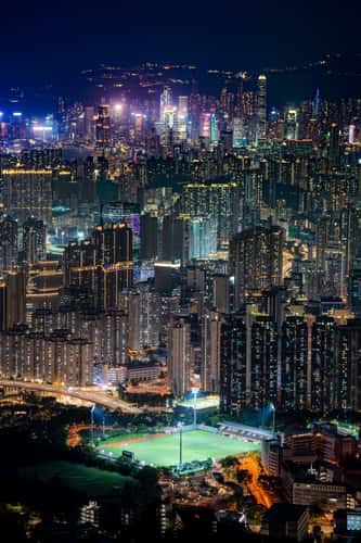 Cityscape of Kowloon & Hong Kong