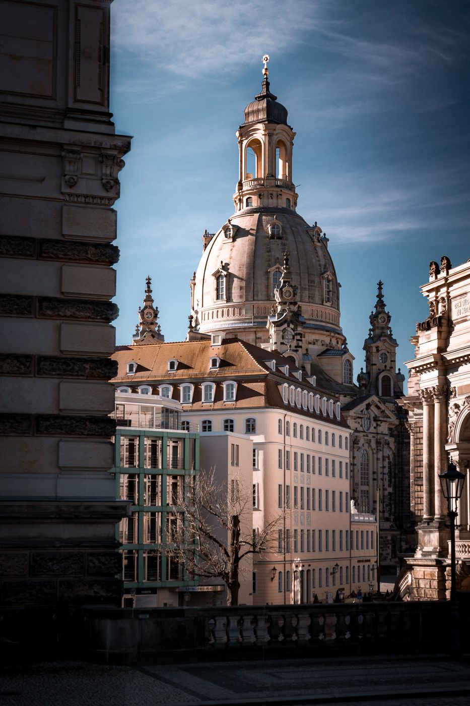 Domes at blue hour, Dresden, Germany