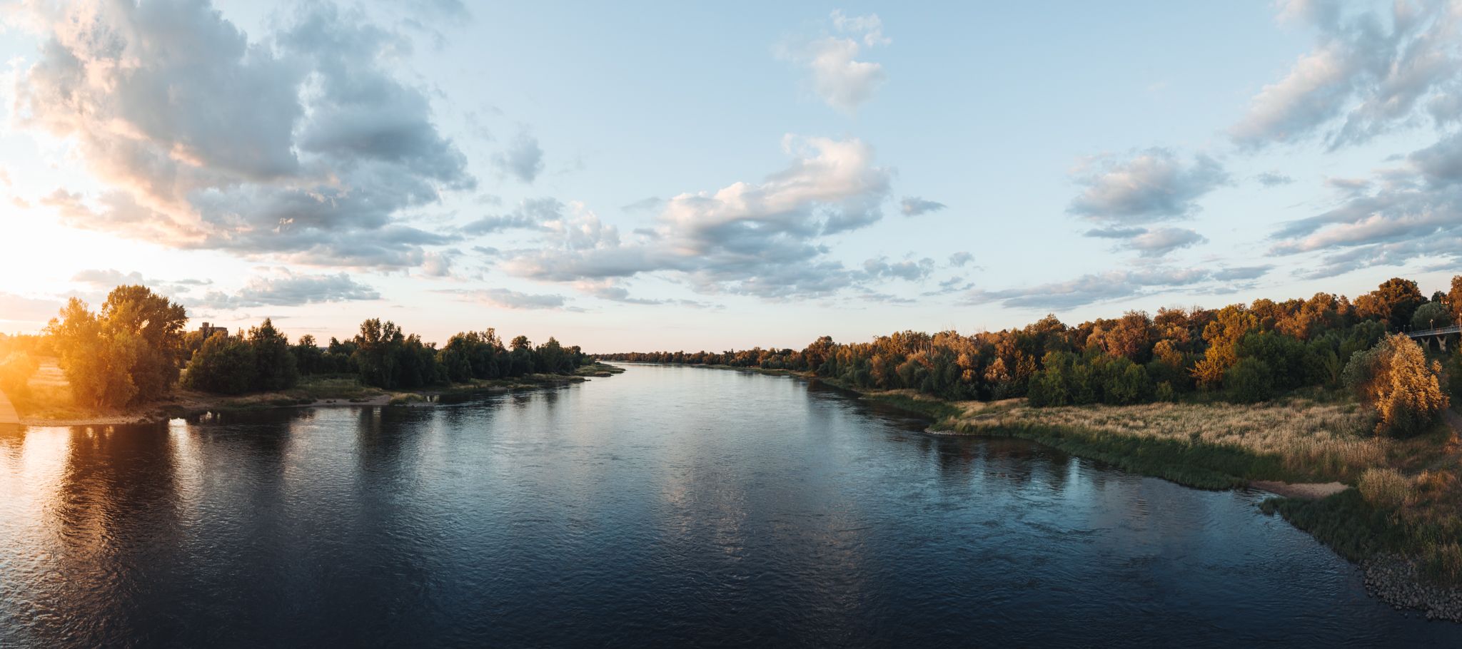 Elbe vom Herrenkrugsteg, Germany