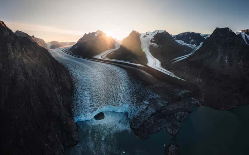 Evigheads Glacier and Mountains