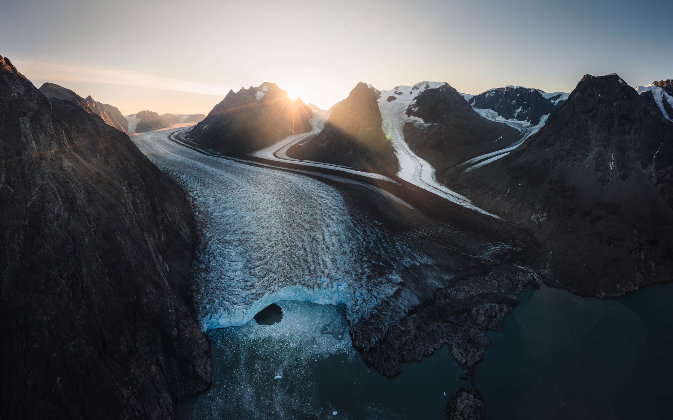 Evigheads Glacier and Mountains, Greenland