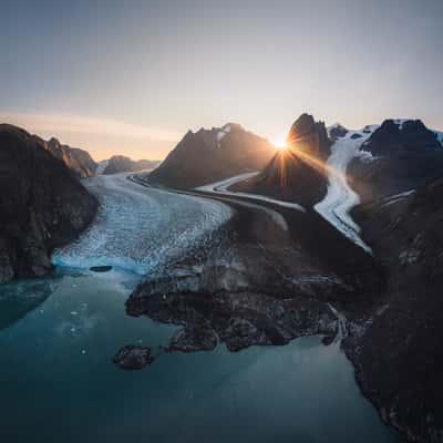 Evigheads Glacier Fjordend, Greenland