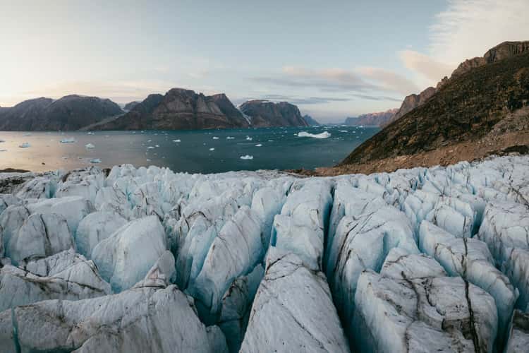 Glacier at Øjford, Scoresbysund