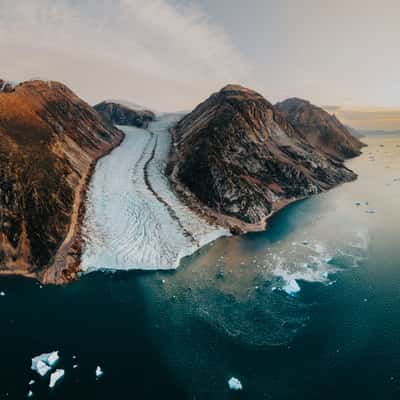 Glacier at Øjford, Scoresbysund, Greenland