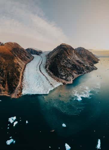 Glacier at Øjford, Scoresbysund
