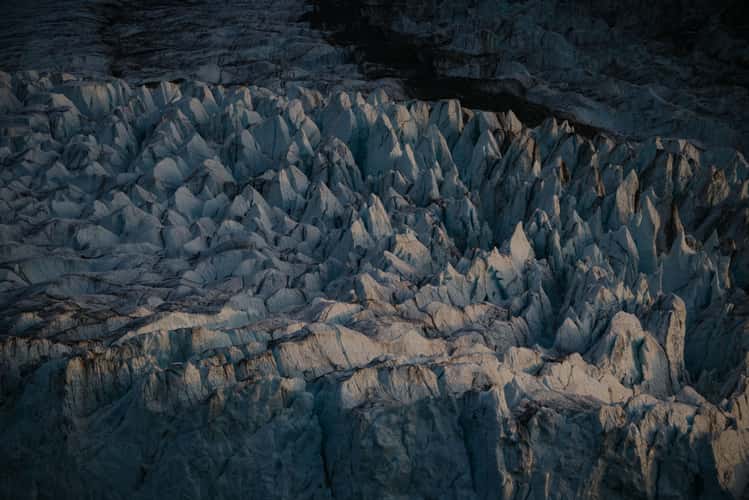 Glacier colors and details, Øjford, Scoresbysund