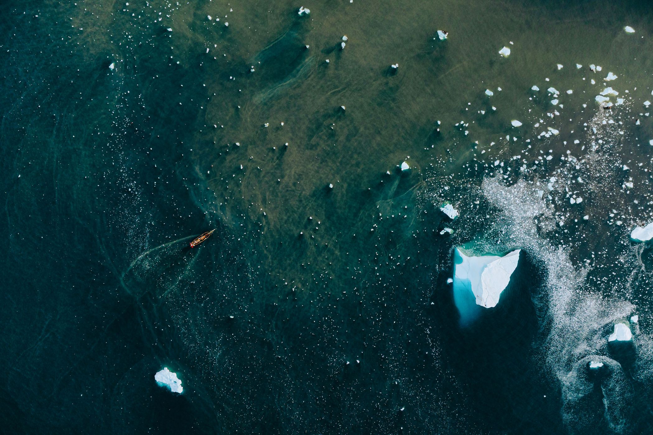 Glacier sediments at Øjford, Scoresbysund, Greenland