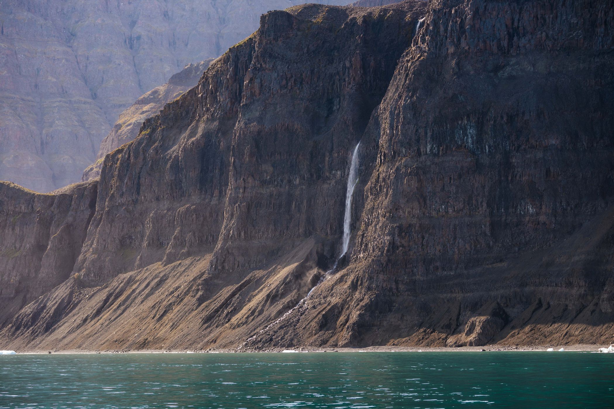 Glaciers and mountains along the South Coast, Scoresbysund, Greenland