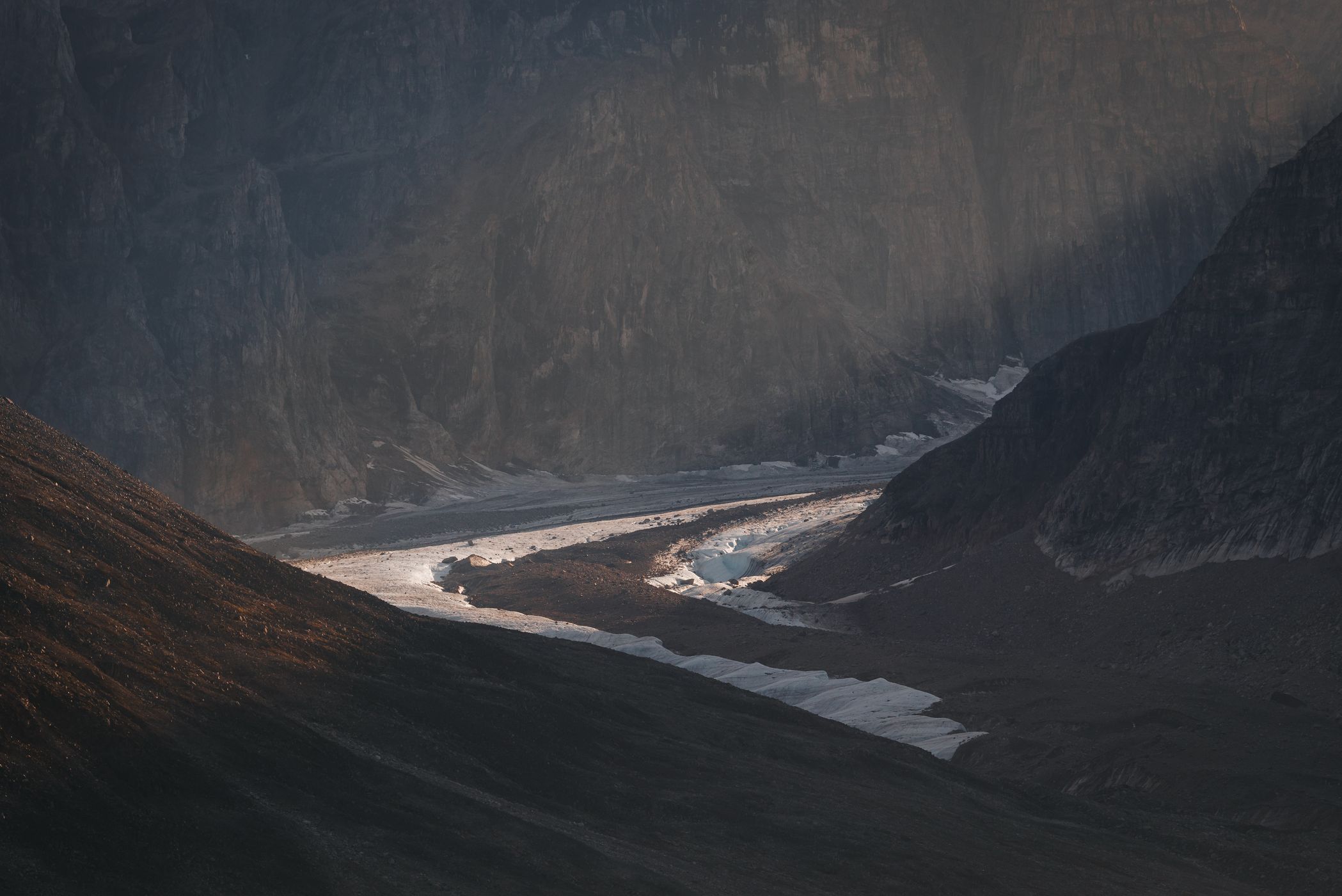 Glaciers and mountains near Bear Island, Bjørne Øer, Greenland