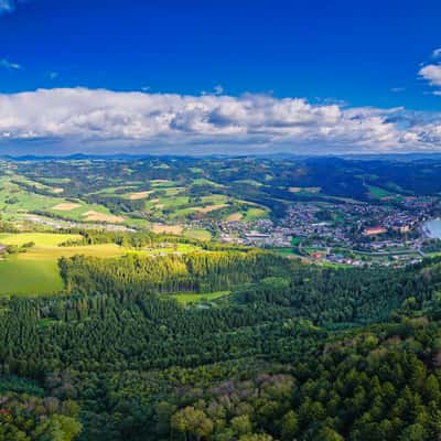 Gobelwarte with Danube and Grein, Austria