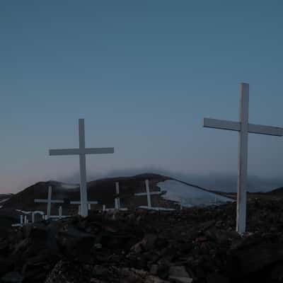 Graveyard at Ittoqqortoormiit, Scoresbysund, Greenland
