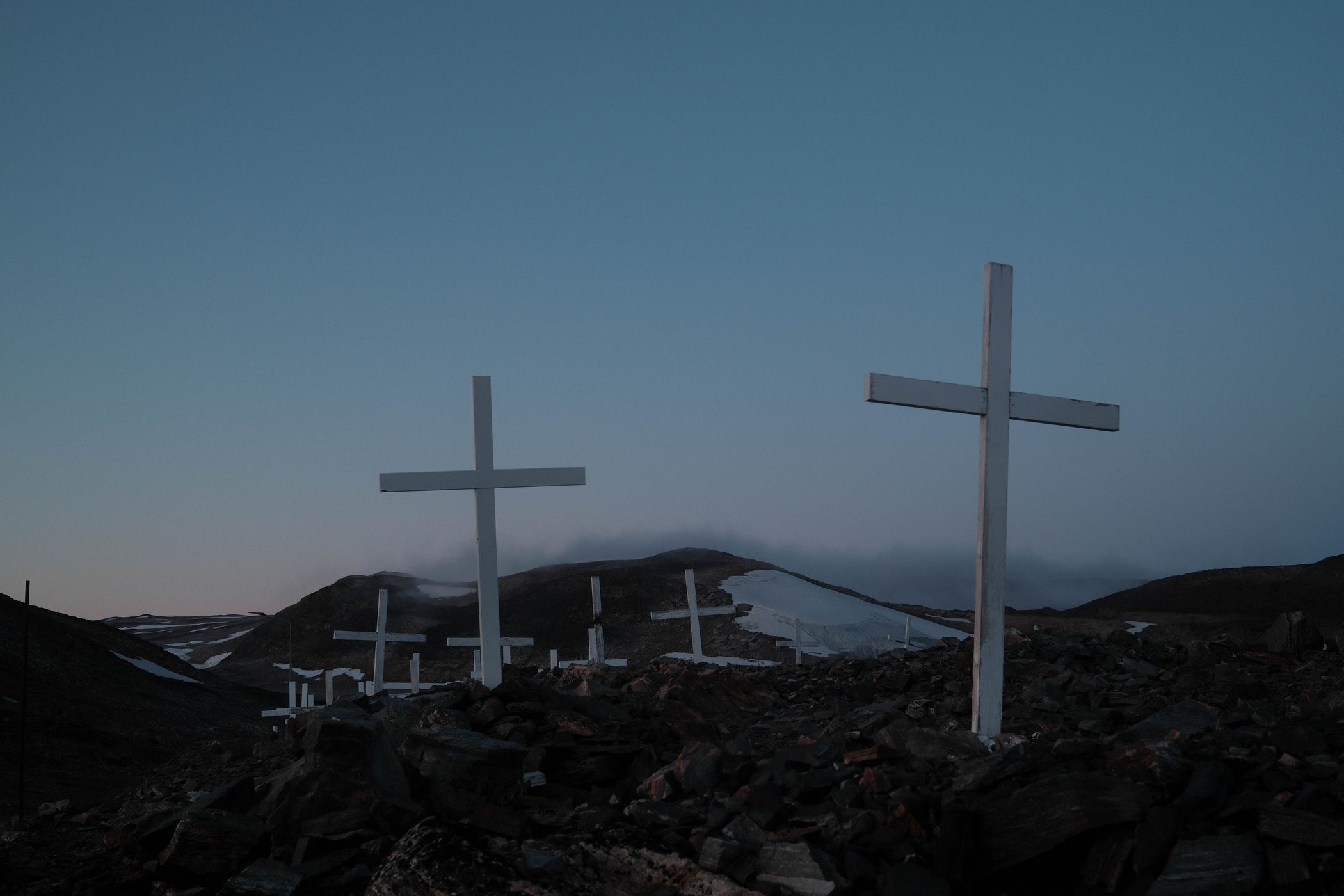 Graveyard at Ittoqqortoormiit, Scoresbysund, Greenland