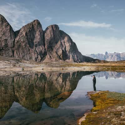 Hiking on Bear Islands, Scoresbysund, Greenland