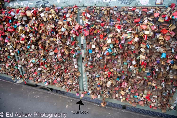 Hohenzollern Bridge, Cologne, south side