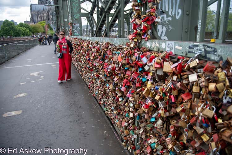 Hohenzollern Bridge, Cologne, south side