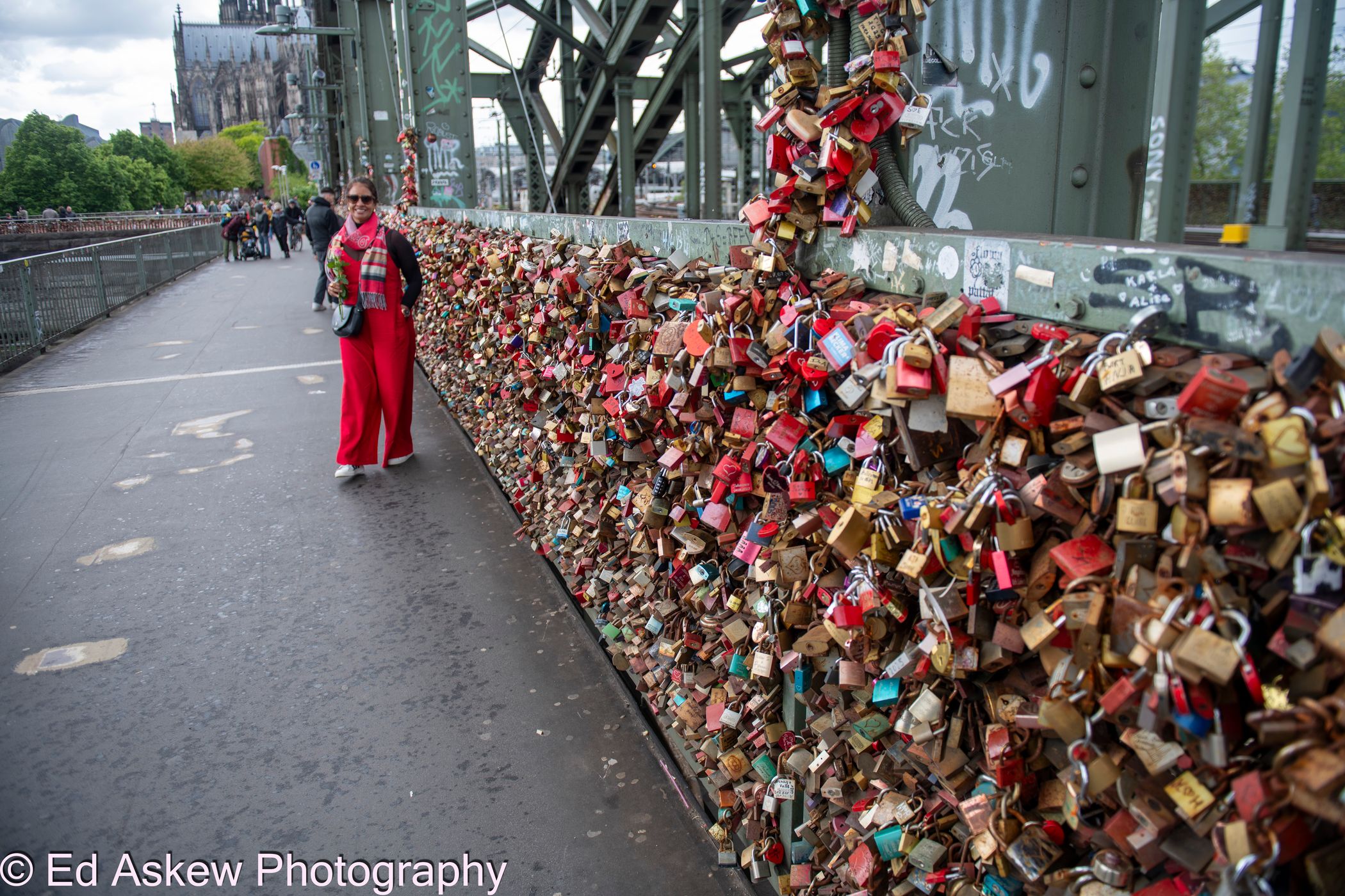 Hohenzollern Bridge, Cologne, south side, Germany