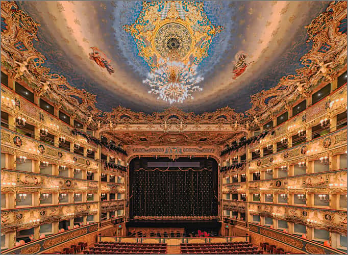 Inside Teatro la Fenice, Venice