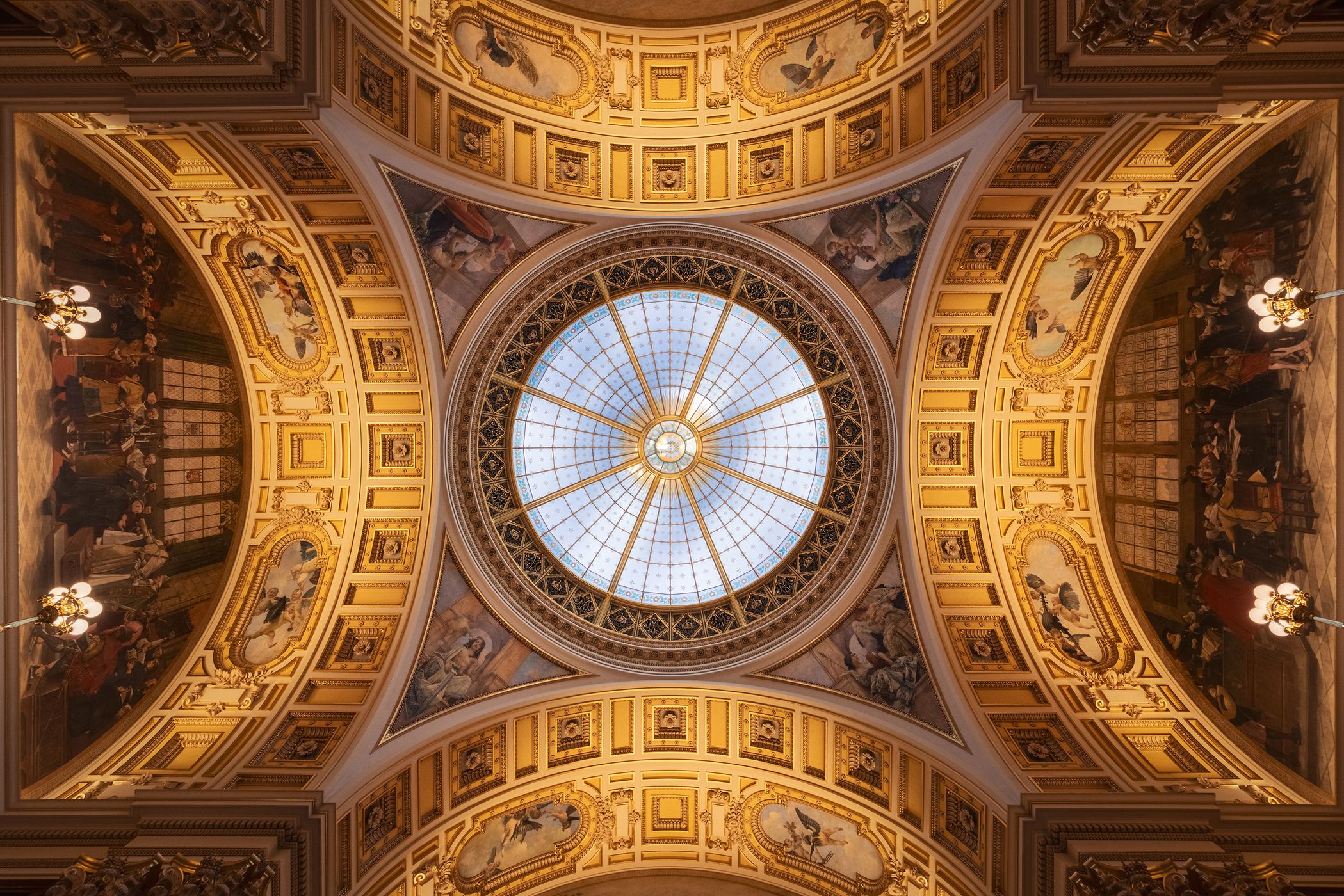 Interior of the National Museum in Prague, Czech Republic