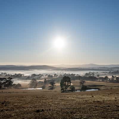 Kangaroo Ground looking east toward Kinglake Ranges, Australia