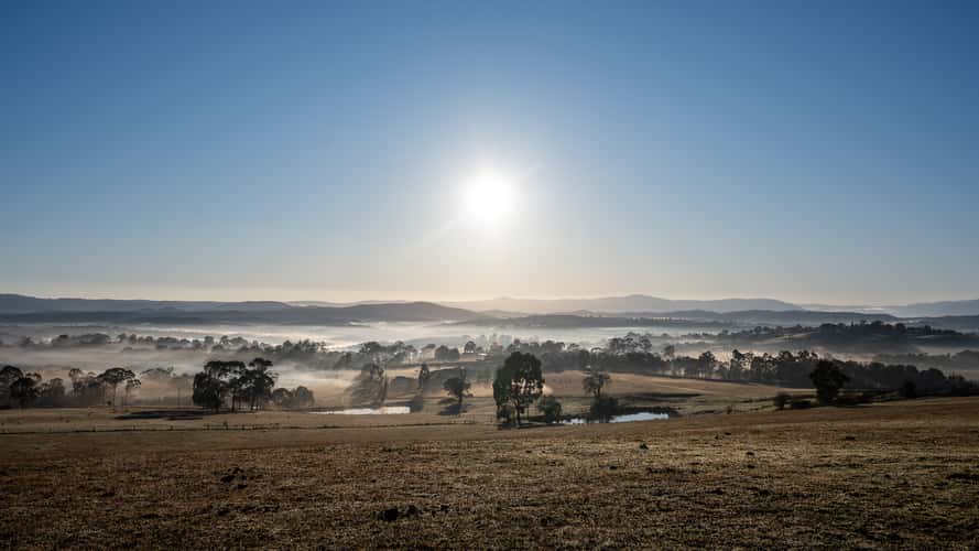 Kangaroo Ground looking east toward Kinglake Ranges
