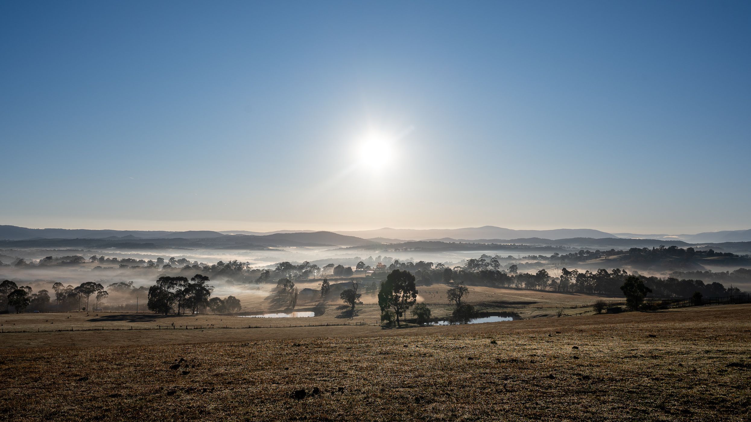 Kangaroo Ground looking east toward Kinglake Ranges, Australia