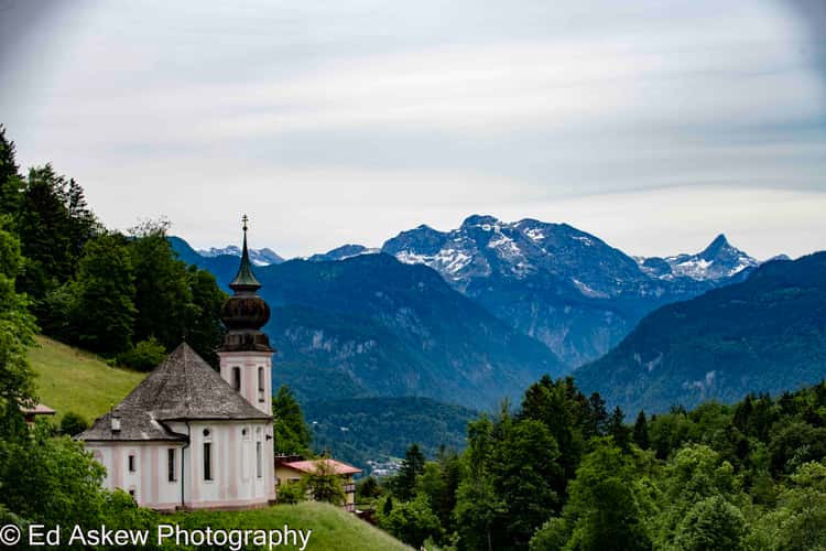 Maria Gern Church, Bavaria - Hill View