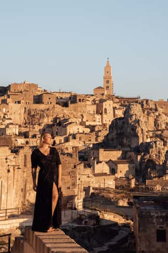 Matera viewpoint over the bell tower