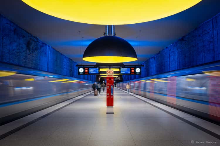Metro station Westfriedhof, Munich