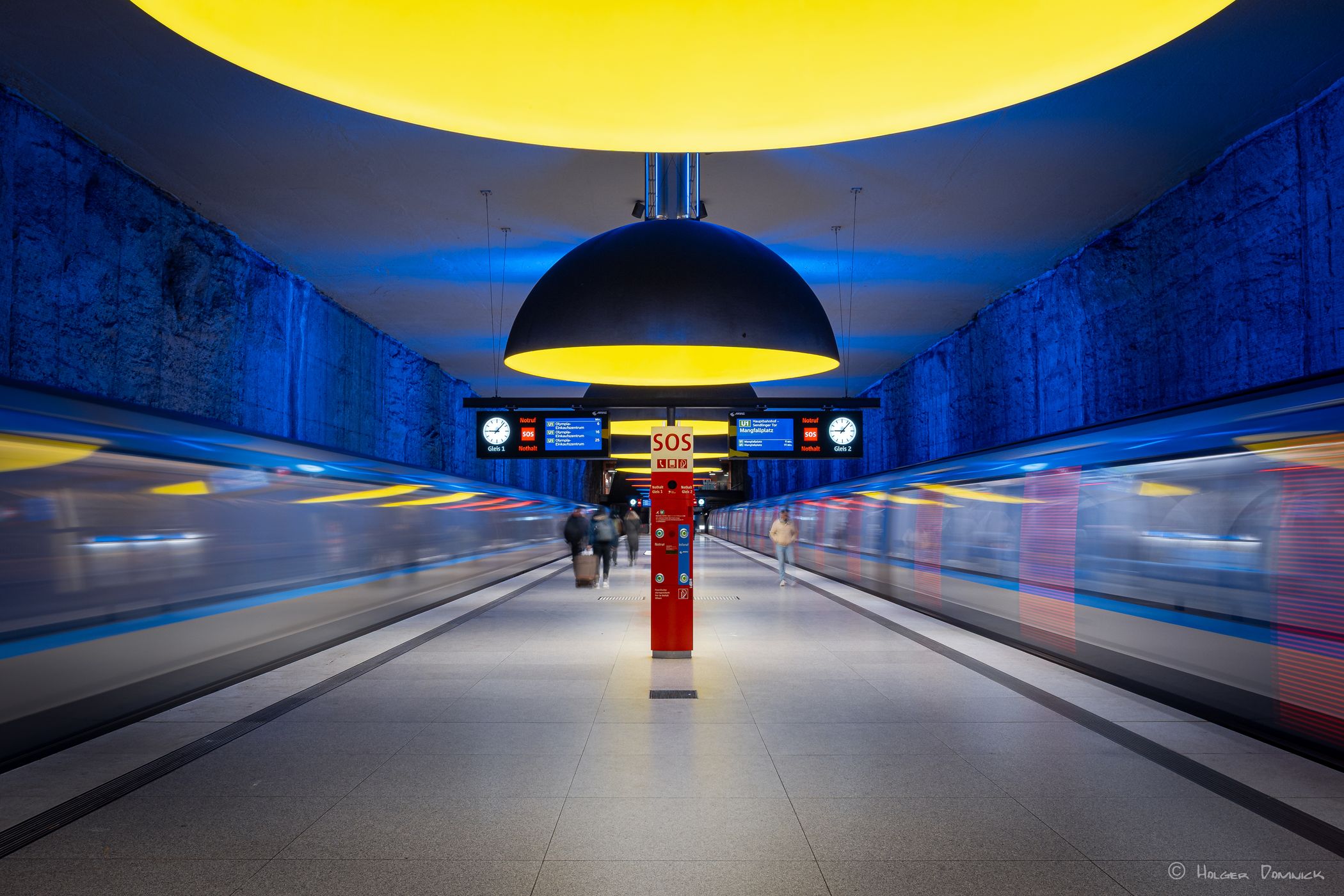 Metro station Westfriedhof, Munich, Germany