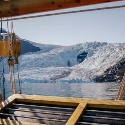 Moon glacier, Scoresbysund, Greenland