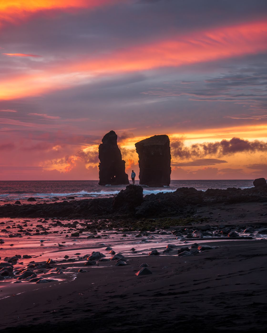 Mosteiros Beach  & Sea Stacks, Portugal