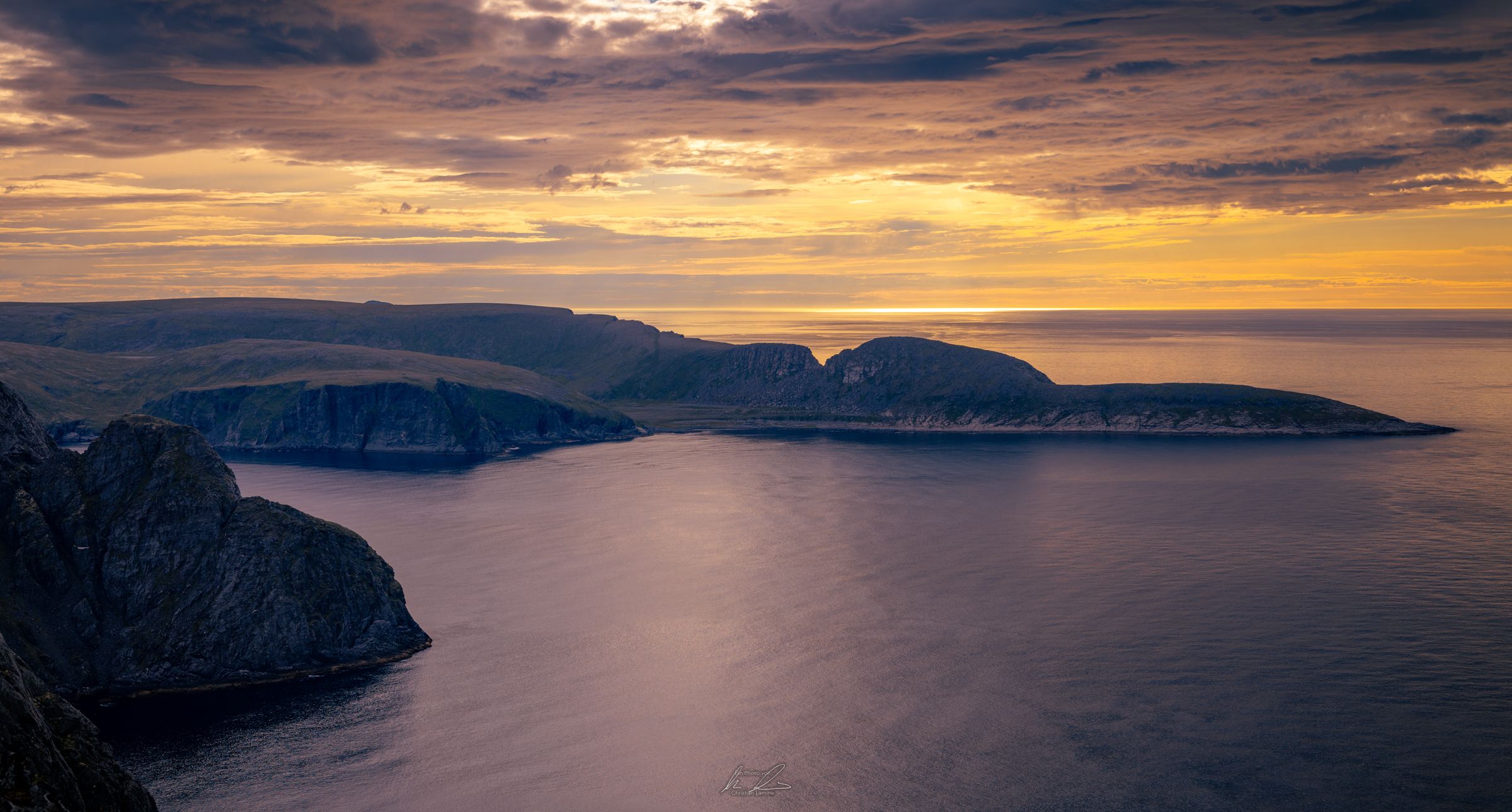 Nordkapp from the air, Norway