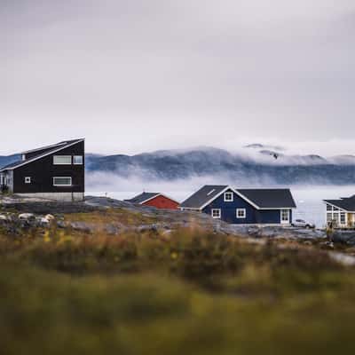 Nuuk Houses near Graveyard, Greenland