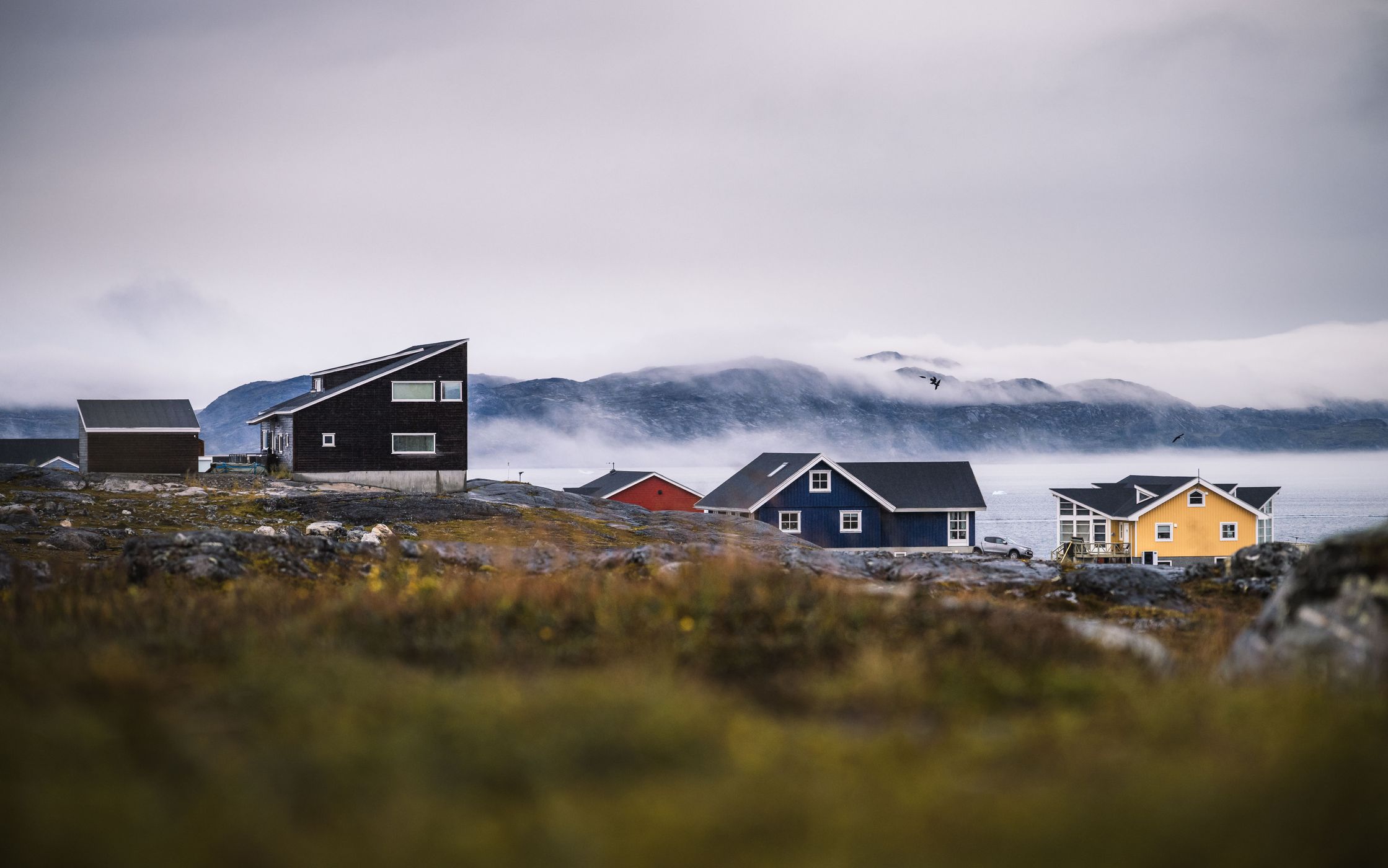 Nuuk Houses near Graveyard, Greenland