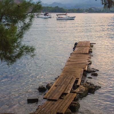 Old pier near Phaselis ruins, Turkey (Türkiye)