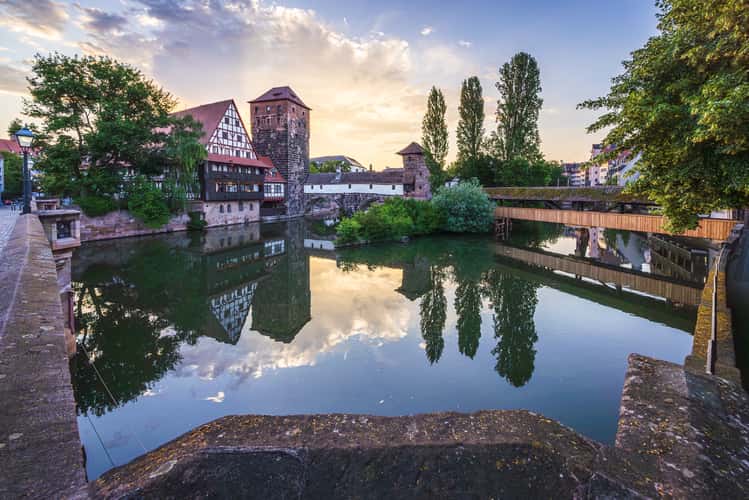 Old town and Henkersbrücke, Nuremberg