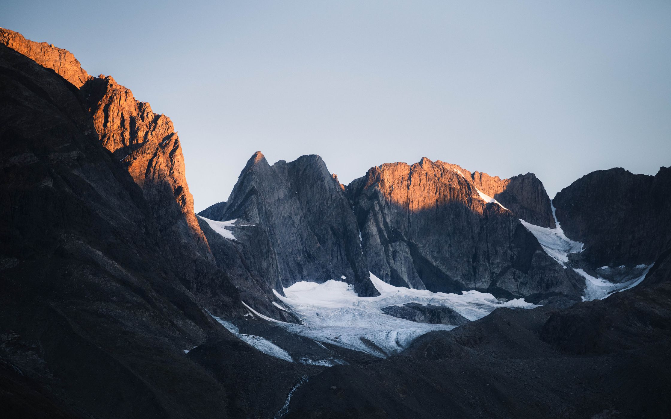 Peaks Eternity Fjord, Greenland
