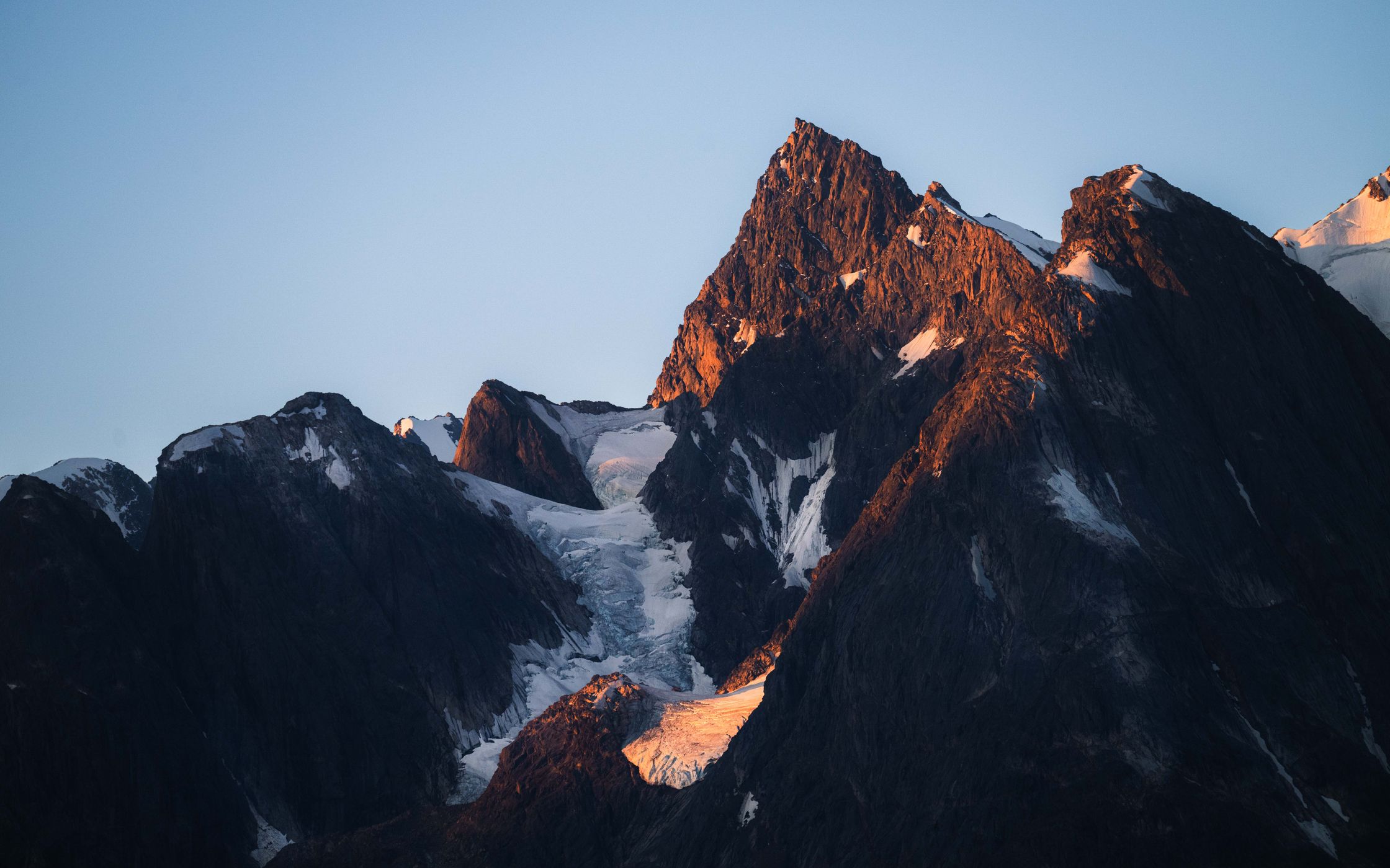 Peaks Eternity Fjord, Greenland