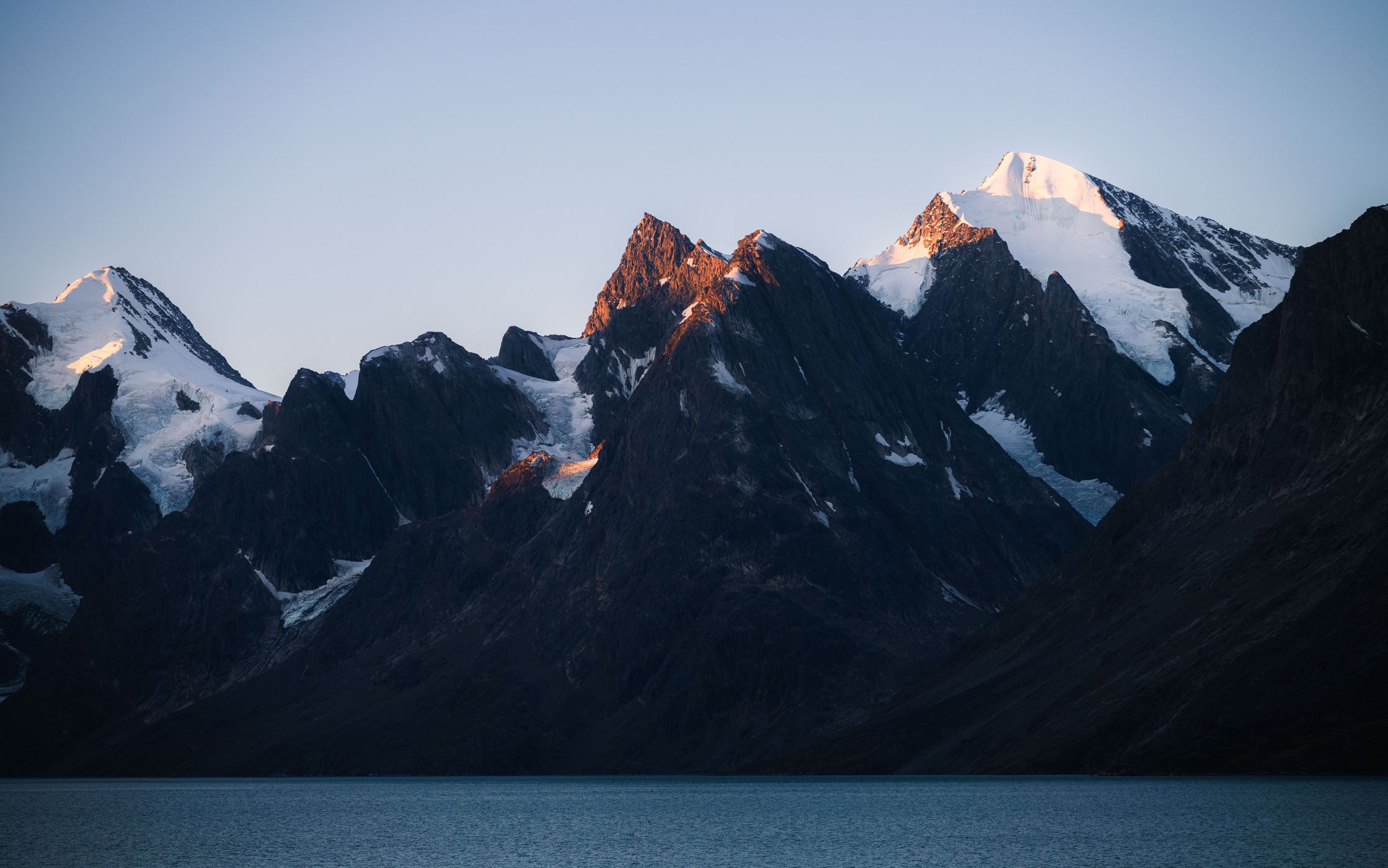Peaks Eternity Fjord, Greenland