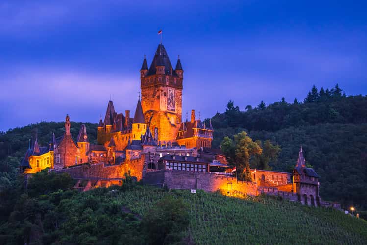 Reichsburg Cochem from Skagerak Bridge, Cochem