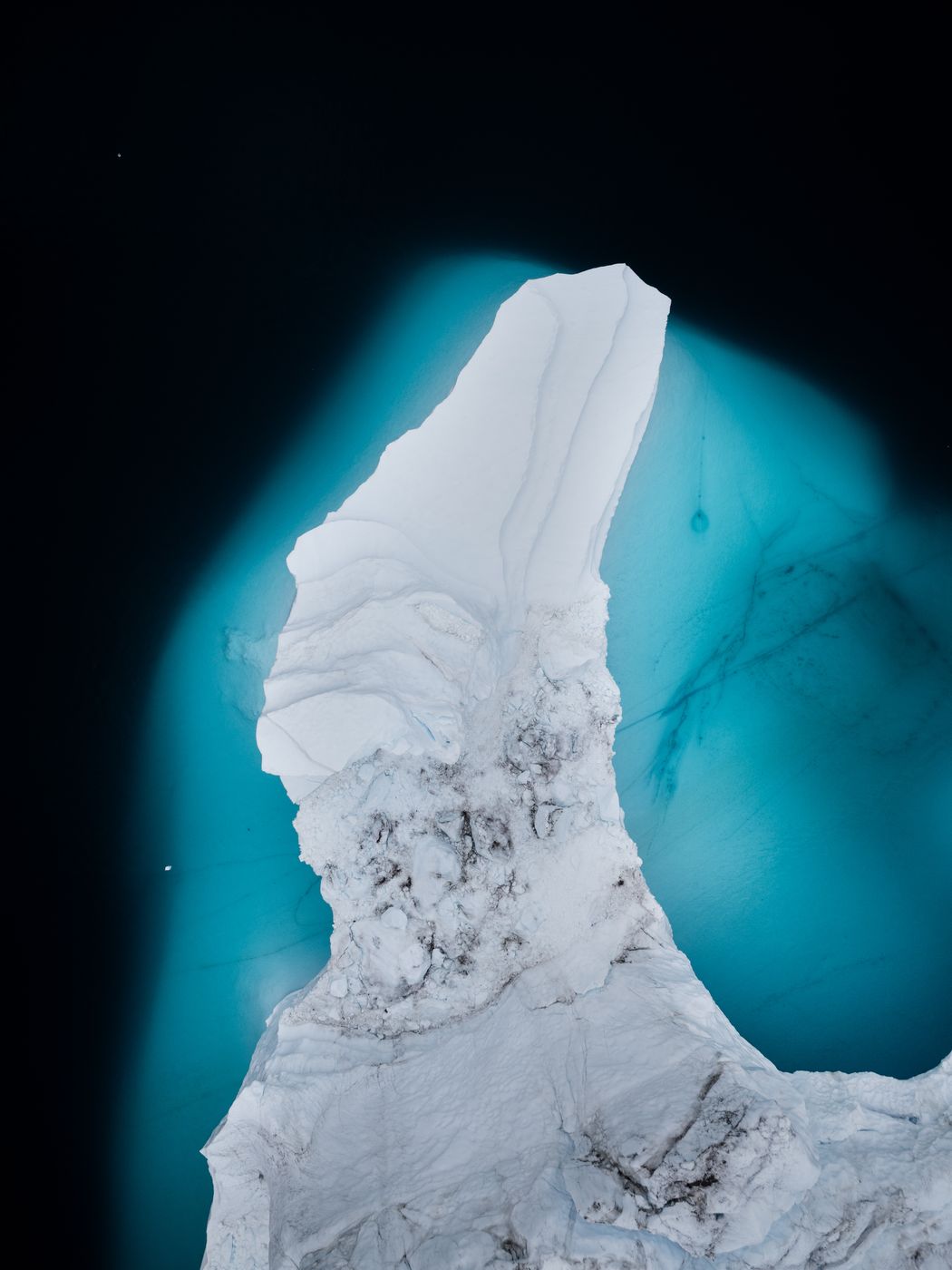 Røde Ø (Red Island) and iceberg graveyard, Scoresbysund, Greenland