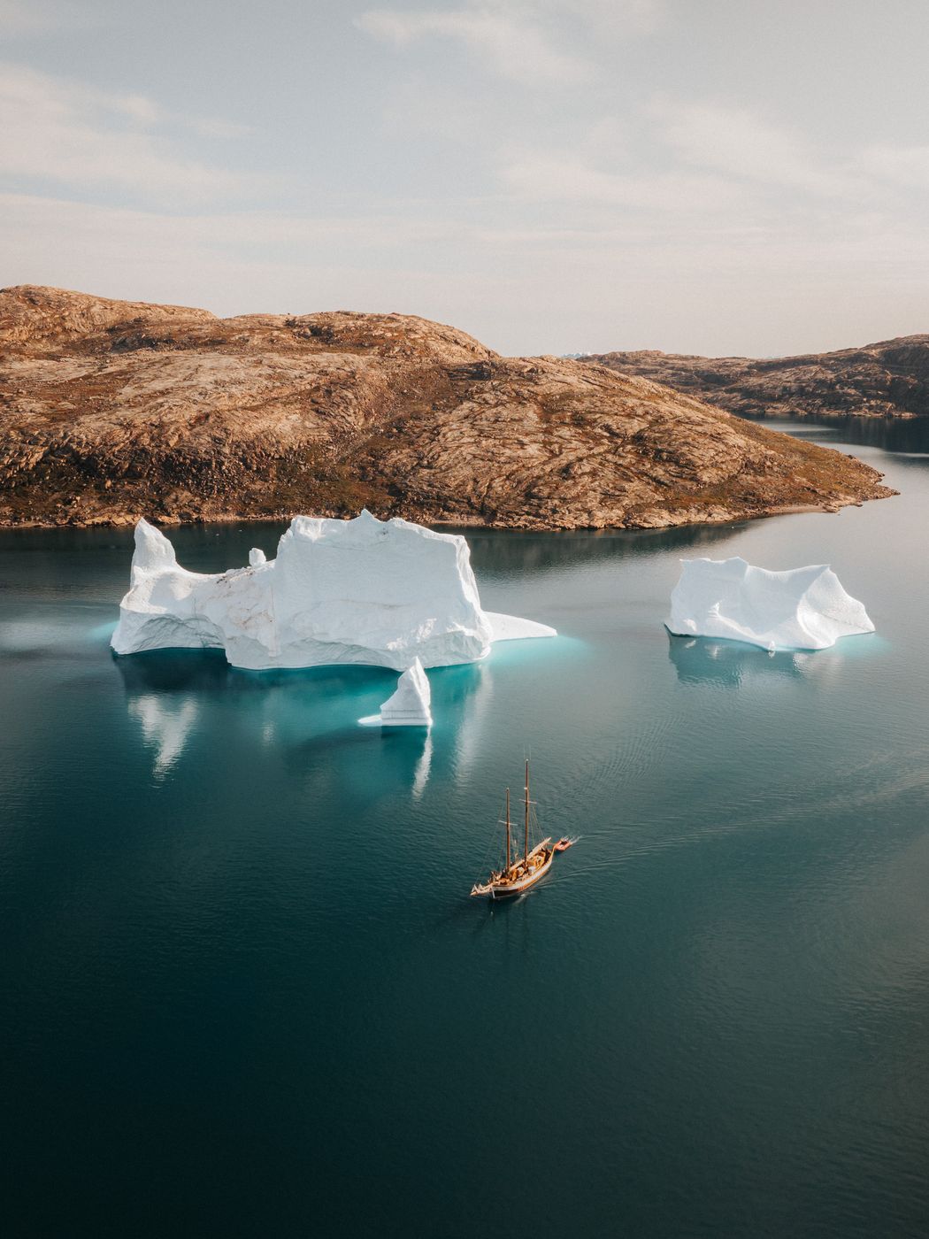 Sailing near Bear Islands, Scoresbysund, Greenland