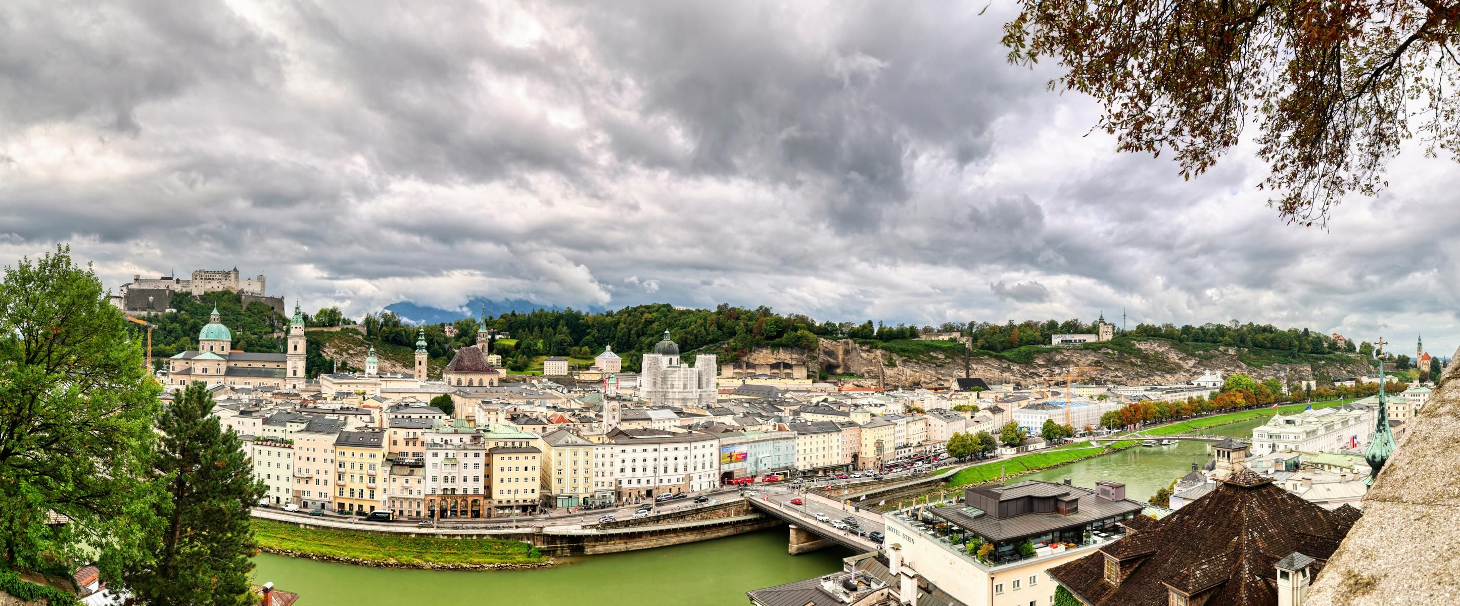 Salzburg from Kapuzinerberg, Austria