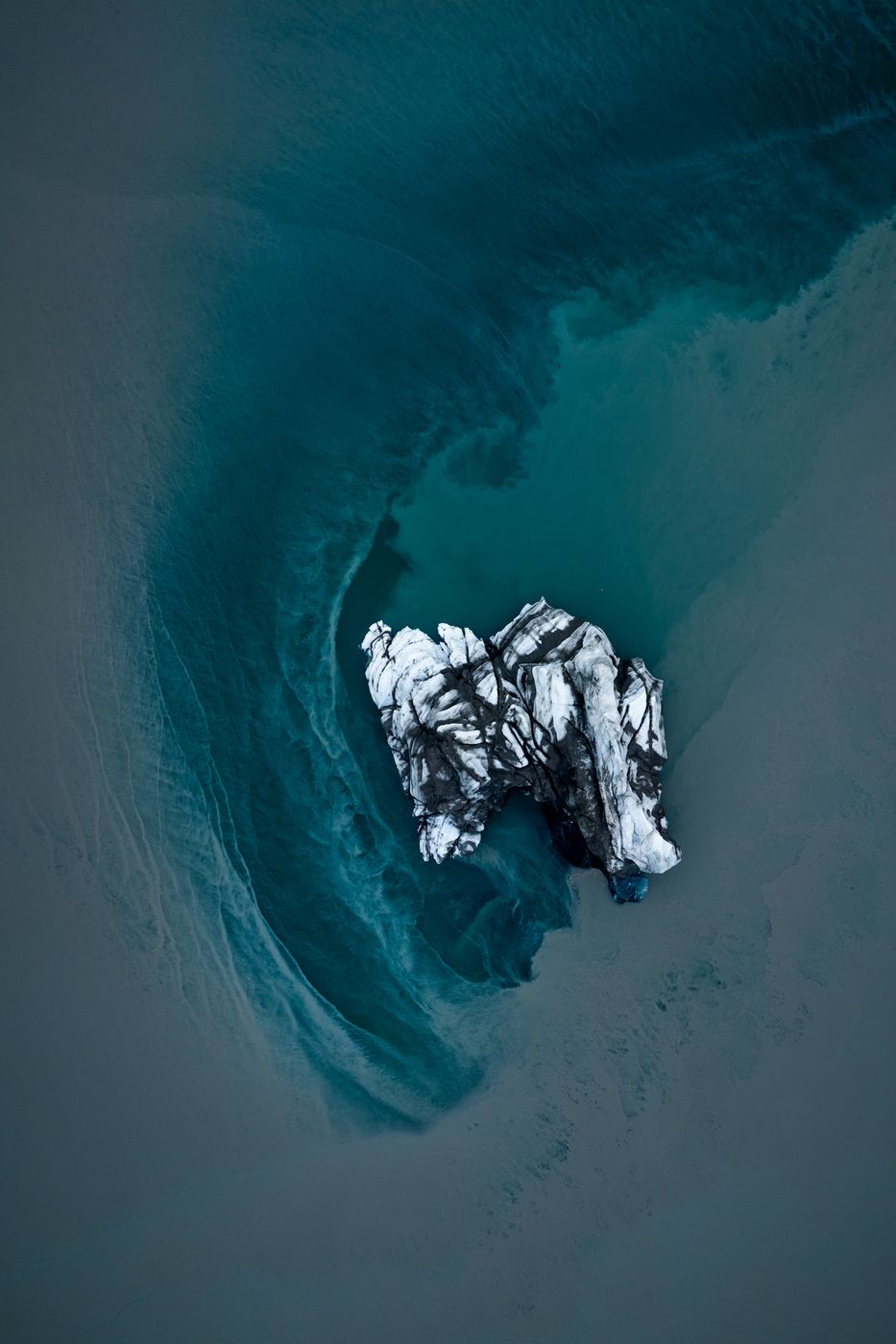 Sediments at Rypefjord near Eielson Glacier, Greenland