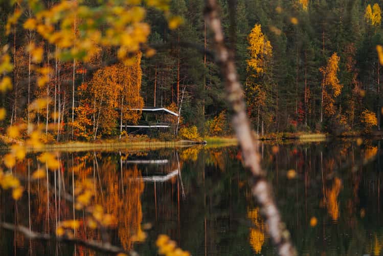Small jetty at Kurula´s resort, Pyhä-Luosto National Park