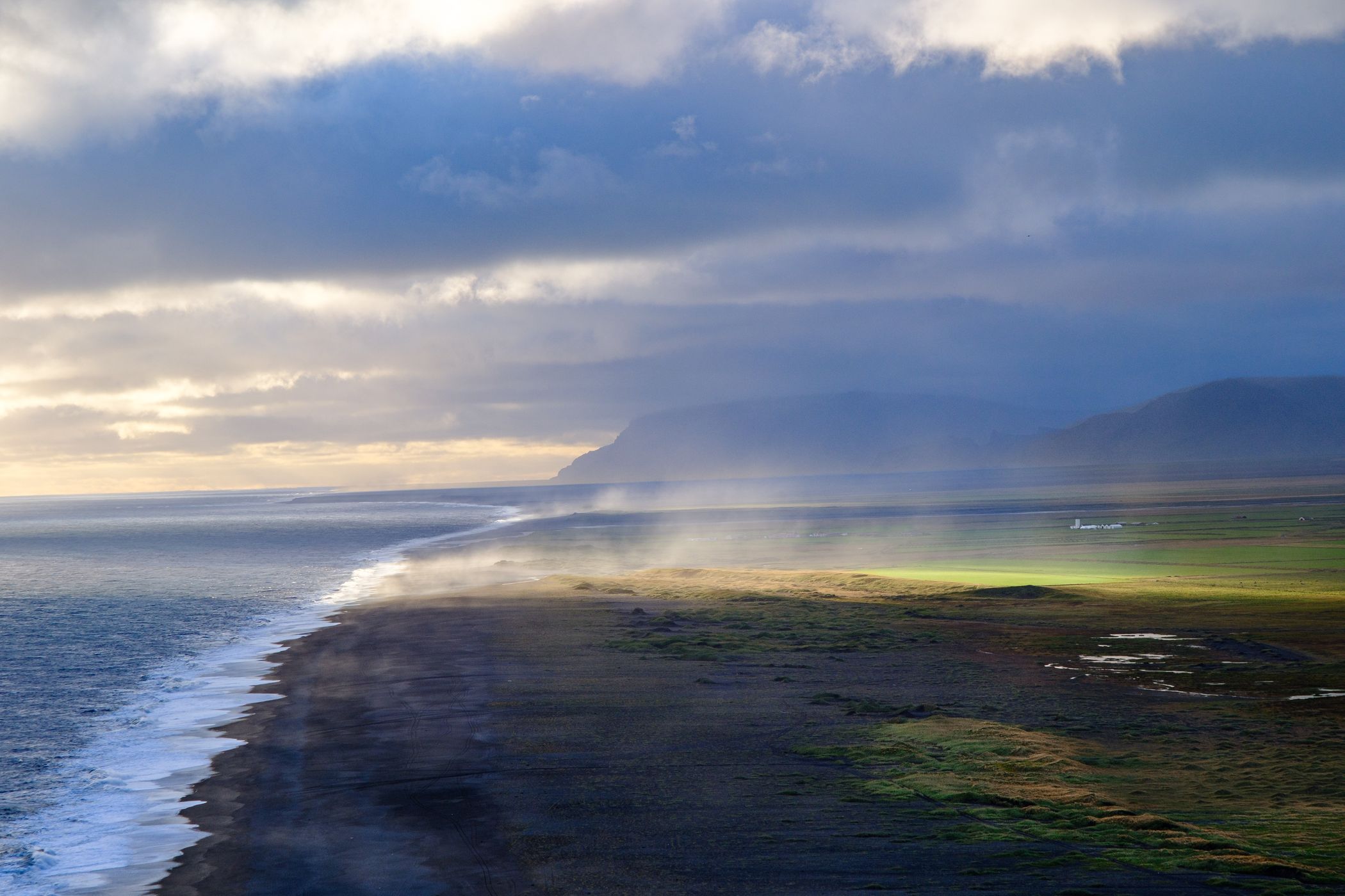The Endless Black Beach from Dyrhólaey Viewpoint, Iceland