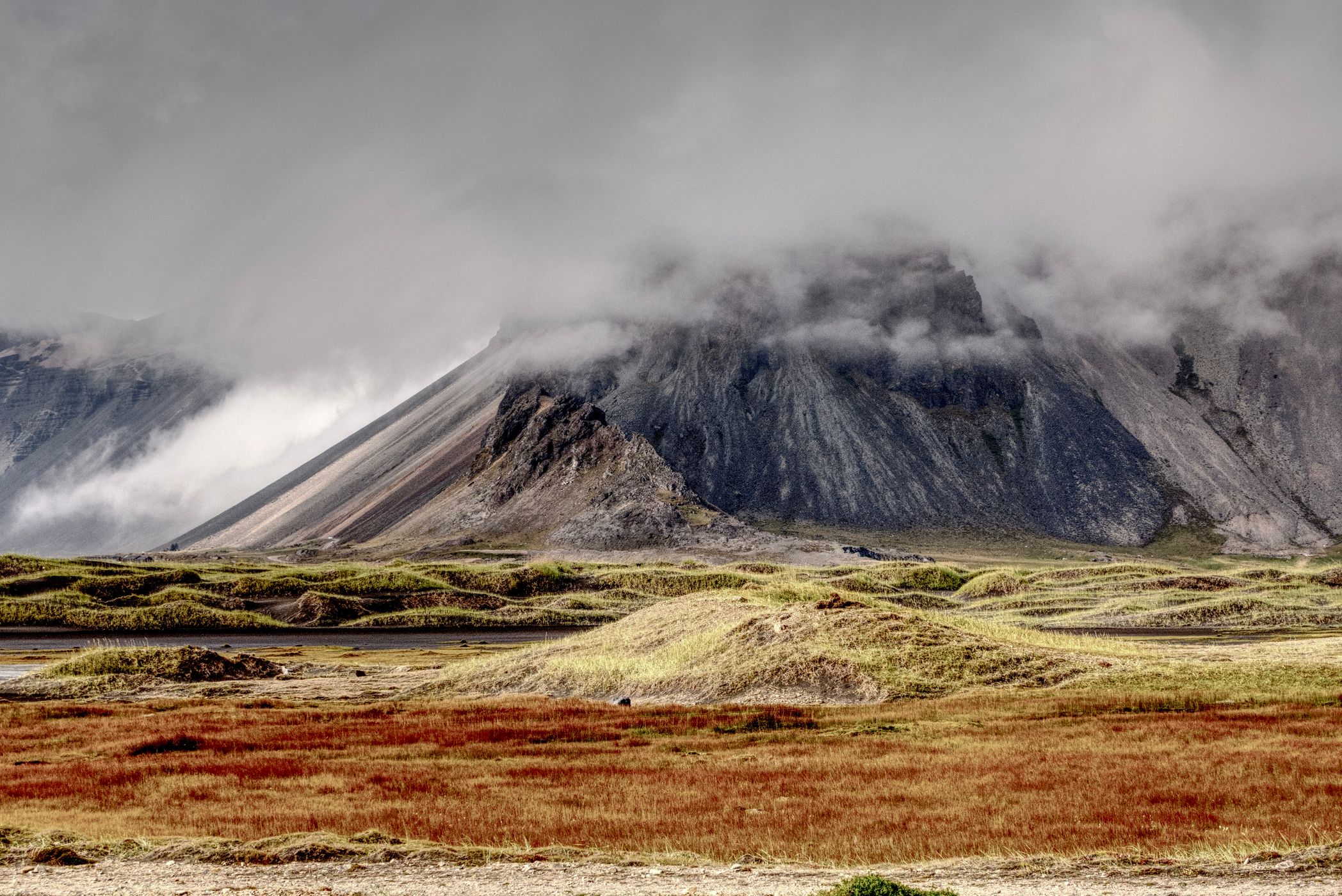 Vestrahorn from the beach, Stokkness, Iceland